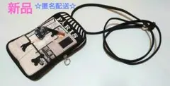 ☆新品☆【レイコアオキ】スマホポシェット ブラック　プードル