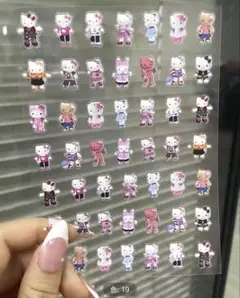 キティ ネイルシール リアル 実写