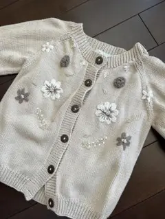 【美品】shirley bredal 刺繍 カーディガン