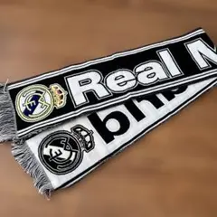 Real Madrid マフラー 黒・白