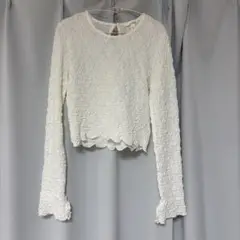 H&M新品未使用品　フレアスリーブ トップスS