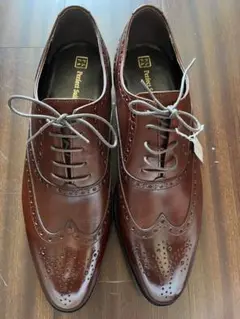 【新品 非売品】PSFA：ブラウン レザー オックスフォードシューズ：27センチ