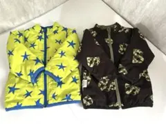 ⭐︎BREEZE 中綿ジャンバー リバーシブル 2点まとめ⭐︎双子ちゃん サイズ90