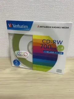 三菱化学メディアVerbatim CD-RW 700MB 5枚入り