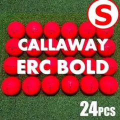 【S145】キャロウェイ ERC BOLD 赤マット ロストボール 24球