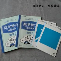 進研ゼミ 高校講座 数学2 数学B 数学解法確認辞典 するする暗記