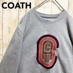 激レア★コーチ スウェット トレーナー シグネチャー 刺繍 レトロ 肉厚