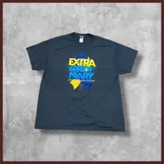 US古着 GILDAN ギルダン プリント Tシャツ ダークグレー XLサイズ