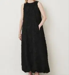 美品❣️エレンディーク　ELENDEEK フェザータッチバルーンワンピース　S