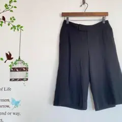 beau mirette/ クロップドパンツ ワイドパンツ ブラック 9号