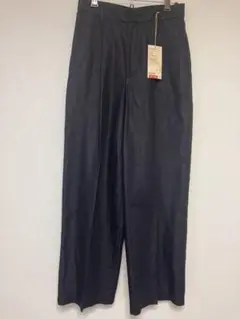 無印 新品タグ付き 黒 ワイドパンツ