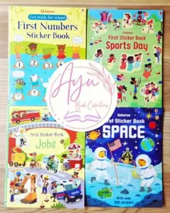 英語絵本 Usborne Sticker Book 4冊セットしかけ絵本 洋書