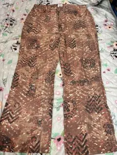 CHICO'S カラフル模様 綿パン 90s 古着