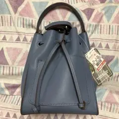 しまむら スザンヌ コラボ 巾着2wayショルダーバッグ ブルー