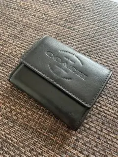 COACH ブラックレザー コインケース
