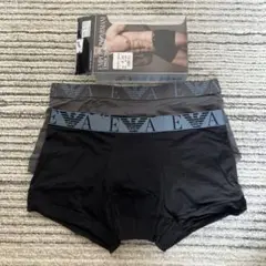 【未使用品】エンポリオアルマーニ ロゴ ボクサーパンツ Mサイズ 2枚セット