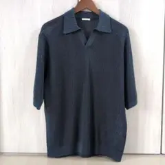 【新品・未使用】GU　 ウォッシャブルニット　スキッパー　М