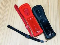 Wiiリモコン モーションプラス　赤と黒2色セット