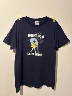 DON'T BE A SALTY BITCH Tシャツ Mサイズ ネイビー