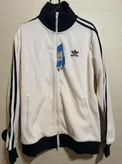 adidas ホワイト ブラック ジャージ M