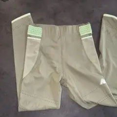 カーキ トレーニングパンツ メッシュウエストバンド