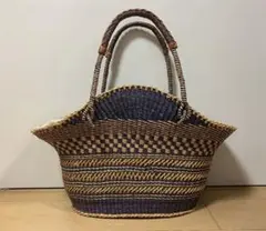 MUUN カゴ かごバッグ レザーハンドル