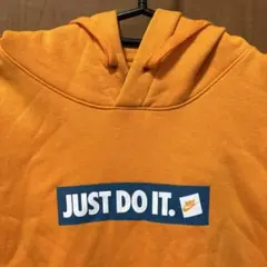NIKE JUST DO IT. オレンジパーカー L
