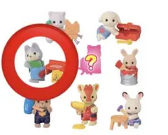 シルバニアファミリー赤ちゃんコレクション　ハスキーの赤ちゃんきらきらくじ半券付き