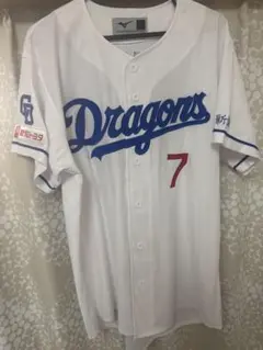 美品、中日ドラゴンズ　刺繍ユニフォーム　福永裕基 L