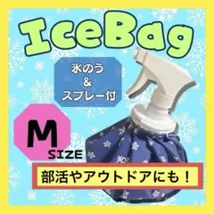 氷のう Mサイズ 1個 熱中症対策 猛暑応援 ダブル冷却 部活 試合 アウトドア