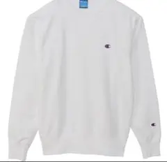 Champion ホワイト クルーネック トレーナー Sサイズ
