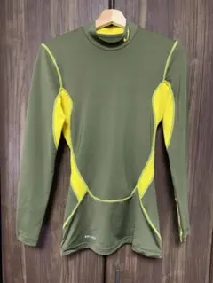 Nike Pro Combat 長袖シャツ イエロー/グレー サイズM