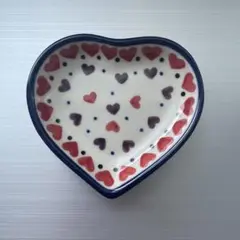 ポーランド食器　ハート型豆皿2枚セット