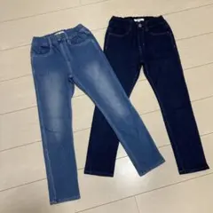 GLOBAL WORK /ストレッチデニムパンツ /130cm /2点セット