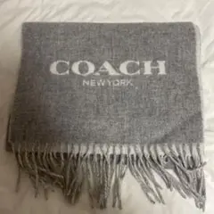 COACH コーチ マフラー グレー