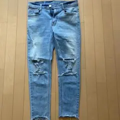 COLLAVO ダメージジーンズ　デニムジーンズ　メンズ　Sサイズ