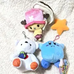 ぬいぐるみ3点セット　ワンピース　チョッパー　くま　カービィ