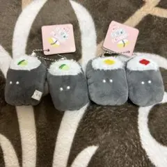 つぶらな瞳のお寿司 ぬいぐるみ ストラップ セット