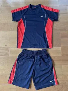 Puma スポーツウェア上下セット ネイビー/レッド