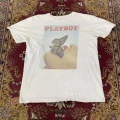 00s プレイボーイ 蝶 フォト アート Tシャツ