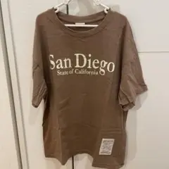 San Diego Tシャツ ブラウン