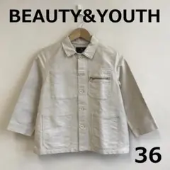 A0806B09【BEAUTY＆YOUTH】7分袖コットンジャケット