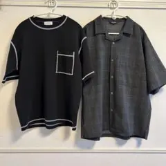 PLST JUNRED 半袖シャツ　半袖Tシャツ　2枚