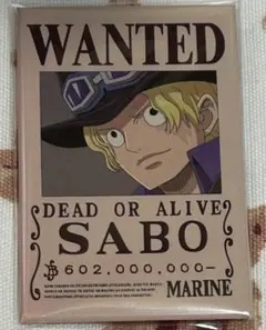 ワンピース ONE PIECE ジャンプショップ 缶バッジ 指名手配書 サボ