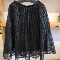 EPOCA 黒 レース フレアスカート タイムセール