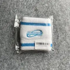 muque logo wristband blue リストバンド