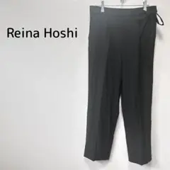 【レイナホシ】九分丈柔らかゆったりパンツ 3L 大きいサイズ ブラック 軽め生地