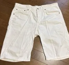 EDWIN ホワイトショートデニムパンツ