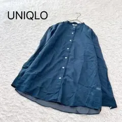 【ユニクロ】UNIQLO U 長袖シアーシャツ　羽織　春夏　M 薄手　綿100