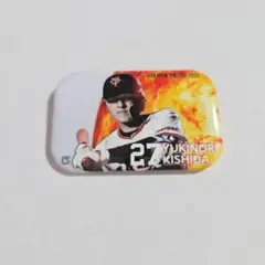 読売ジャイアンツ 岸田行倫選手 シークレット スクエア缶バッジ